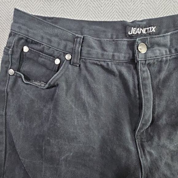 Jeanetix Jeans Men's W40 L30 Black Relaxed Straight Leg Mid Rise 100% Cotton - Picture 16 of 16